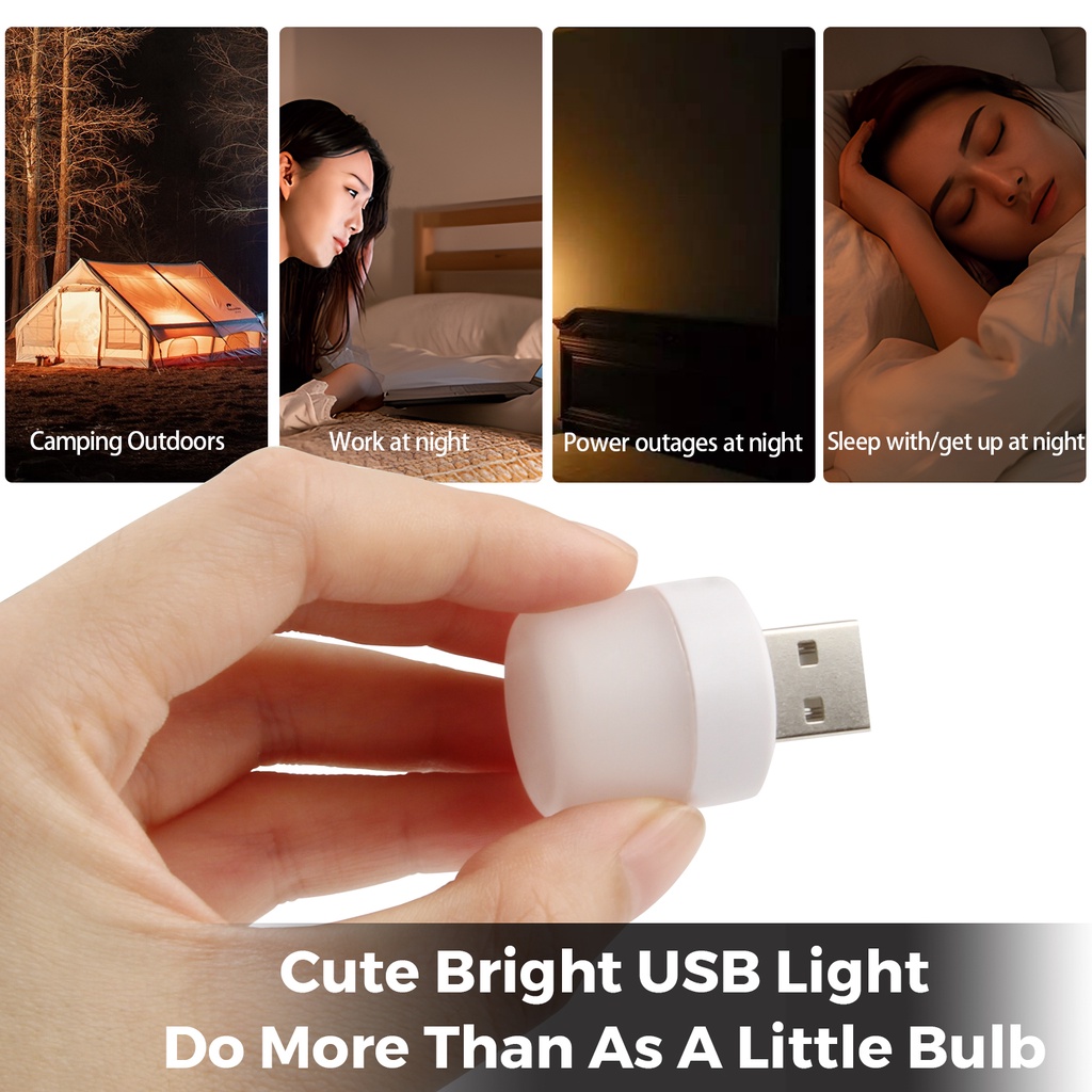Lampu Atmosfir Mini USB Untuk Dekorasi Mobil / PC / Komputer / Mobil