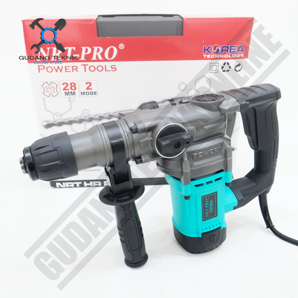 Mesin Rotary Hammer 28mm HR28HD NRT PRO / Mesin Bor Bobok Tangan SDS Plus Hammer Drill 28 mm HR 28 HD NRT PRO