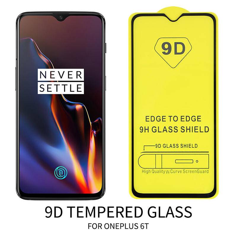 Pelindung Layar Tempered Glass 9D Full Cover Untuk Oneplus 3 5 7 6 5T 6T 3T