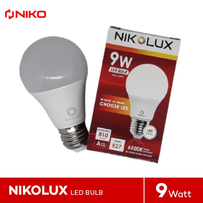 NIKOLUX LAMPU LED 9 WATT WHITE