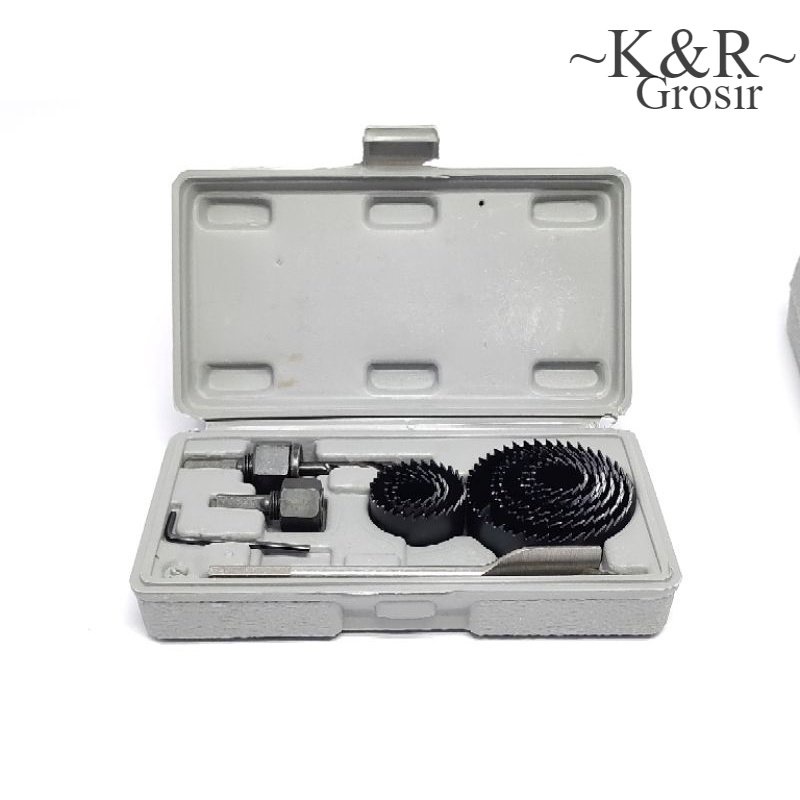 Matabor hole Saw 13 pcs Pembuat lubang kayu PVC Pralon Hydroponik  Matabor gergaji lubang