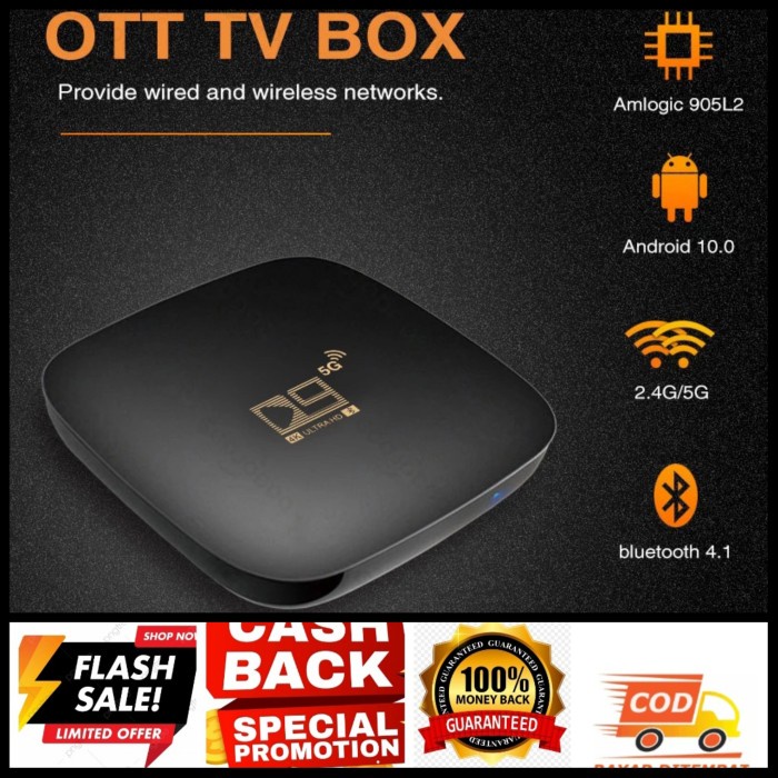 Tv Box Android Tv Box D9 Ultra Hd 4K Suport Hdr 5G