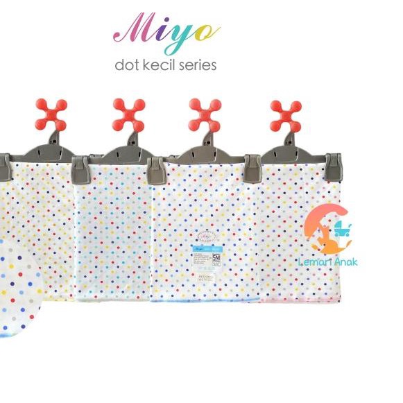 MIYO 3pc Bedong Cotton - DOT KECIL