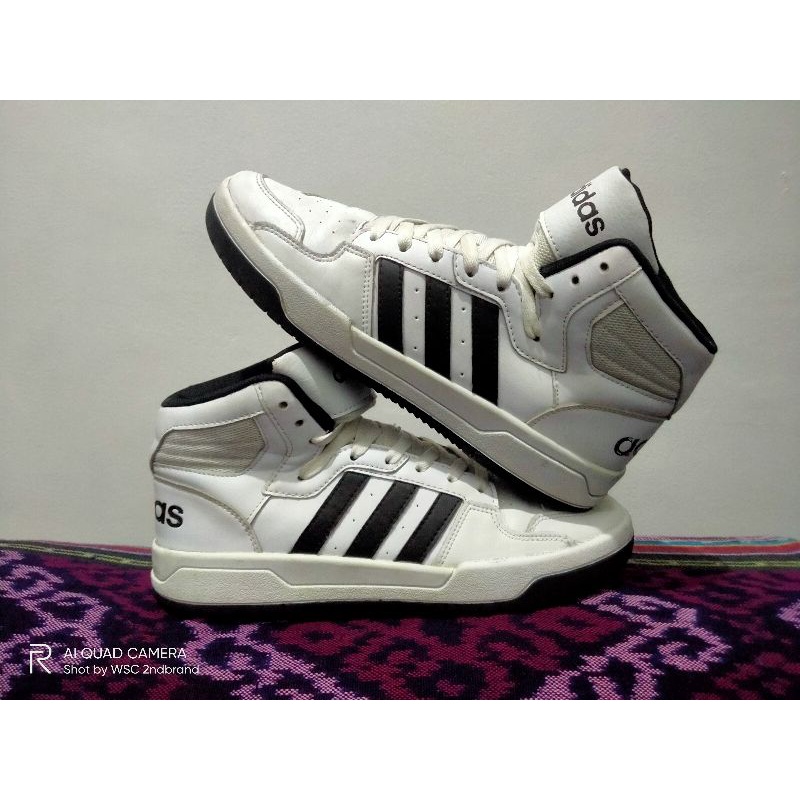 Adidas Neo hoops high - second brand original - size 42 - siap kirim - sepatu murah - sepatu second 