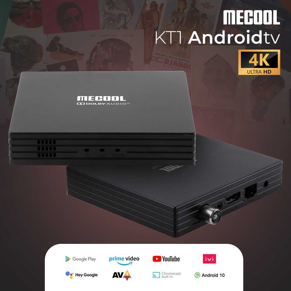Mecool Smart TV Box Android 10 DVB-T2 2GB 16GB - KT1 / Set Top Box DVB T2 Analog To Digital STB DVB 