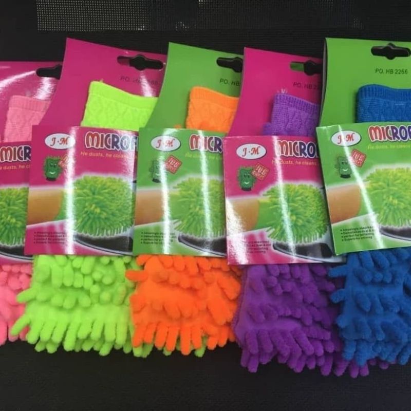 Sarung Tangan Microfiber Cendol / Sarung Tangan Cuci Mobil Motor