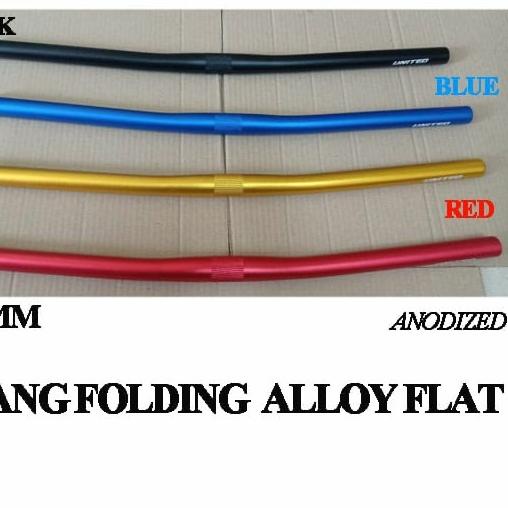 Handle Bar Folding Raze Flat Bar 580MM Alloy - Hitam