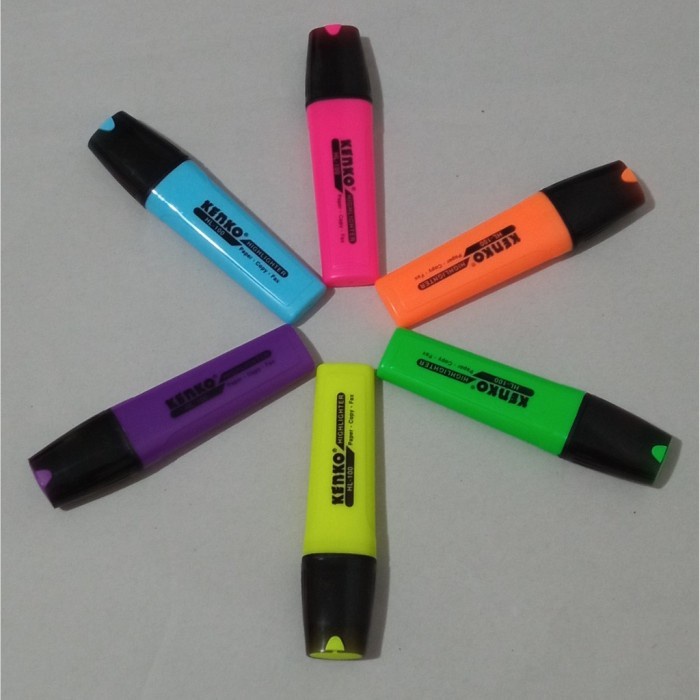 

KENKO 10 pcs/Fluorescent Pen/Highlighter/Marker/Belajar