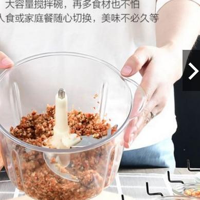 Chopper Tekan Blender Manual Pemotong Pencacah Penggiling Daging 2L