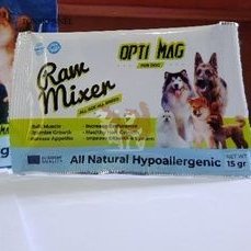 OPTI MAG RAW MIXER PER SACHET NATURAL SUPPLEMEN VITAMIN UNTUK PUPPY ANJING OPTIMAG Bukan Nutri Gel Furiderm Nutriplusgel Nutrigel