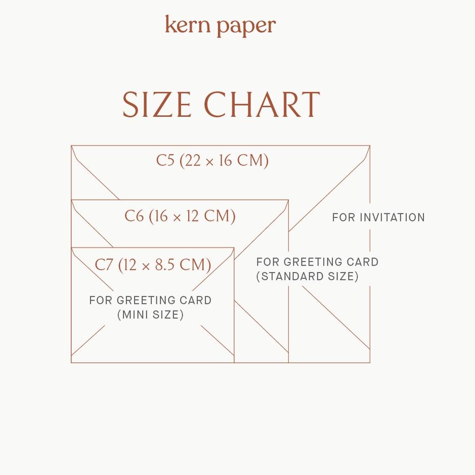 

❅ Kern Paper Amplop C5 A5 - Series 1 | Amplop Undangan Kartu Ucapan Premium Paper ㋿