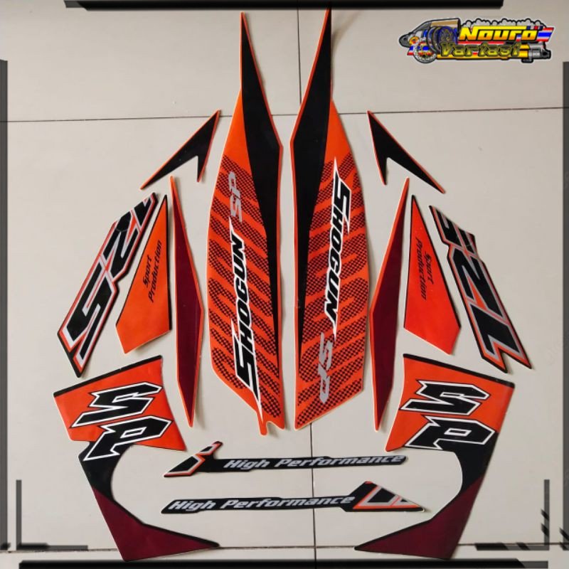 COD Striping Suzuki Shogun sp 125 r 2009 2010 Oren body standar