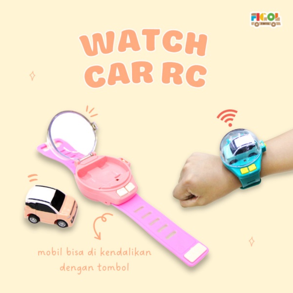 

Jual Mainan Anak Mobil Jam Tangan Remote Control Watch Speedup Telecar - Merah Muda Limited