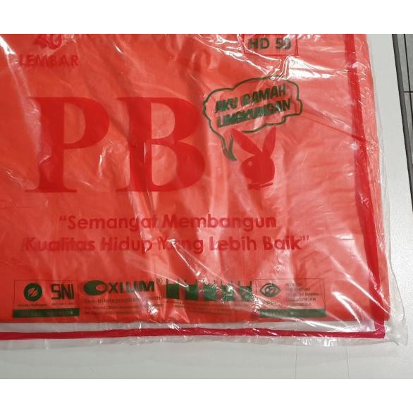 

SALE! KANTONG PLASTIK KRESEK JUMBO RAMAH LINGKUNGAN UKURAN 50 MERAH