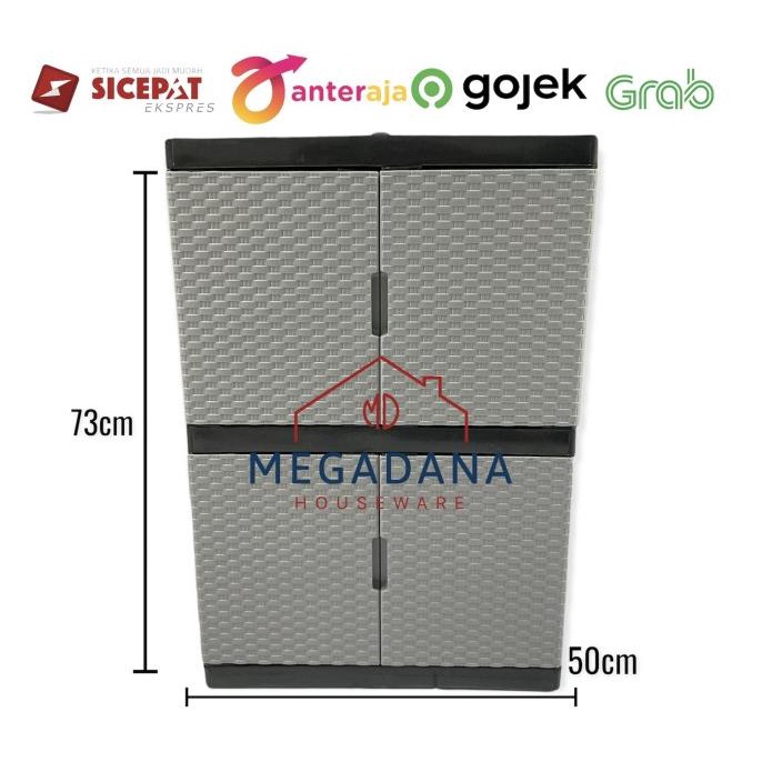 [MD] Lemari Susun Plastik/Laci/Lemari Pakaian Plastik Tabitha Susun 2