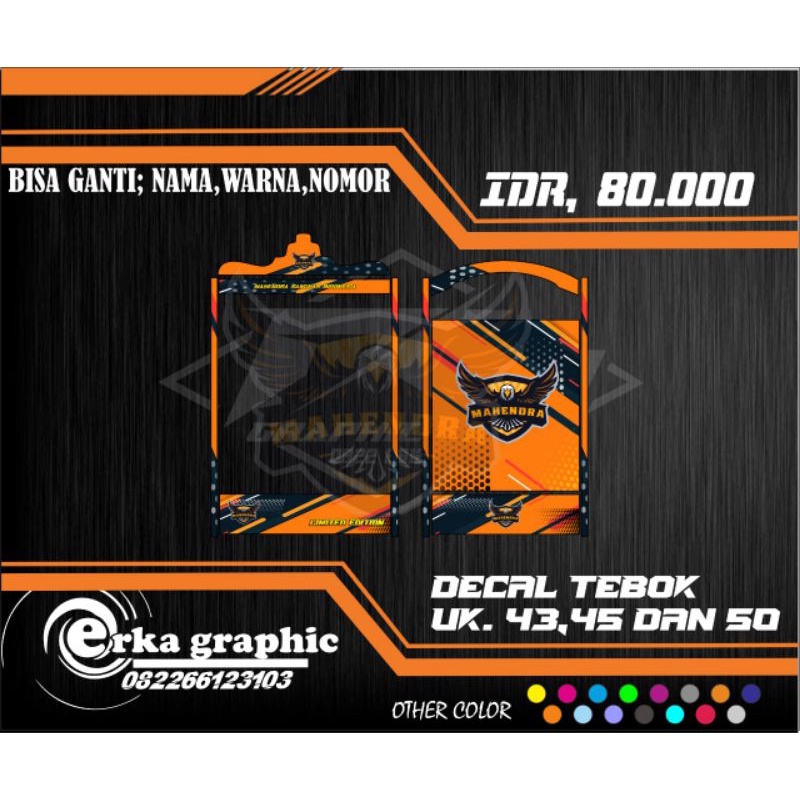 Decal tebok cucak ijo