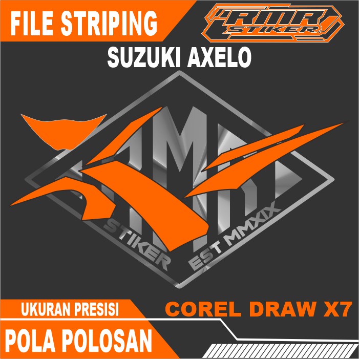 Pola File / Mentahan Striping Suzuki Axelo