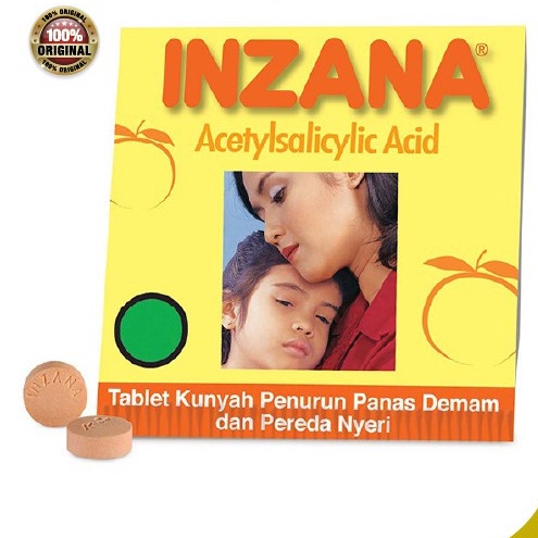 Inzana Tablet 1 strip / Demam Anak / Pereda demam anak / Panas Anak