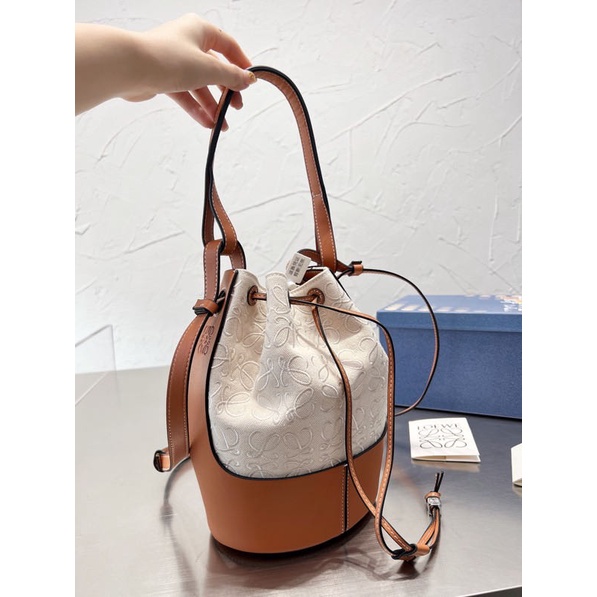 Loewe stitched bucket bag