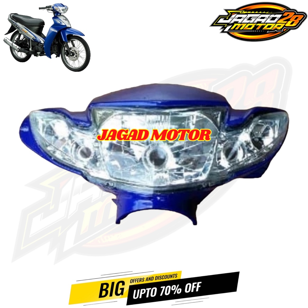 Batok Depan Set Reflektor Lampu Depan Yamaha Vega R New Biru / Batok Kepala Depan Vega R New Biru Set Lampu Depan / Batok Kepala Depan Plus Lampu Depan Vega R New Biru / Batok Kepala Depan Vega R New Biru Plus Lampu Depan