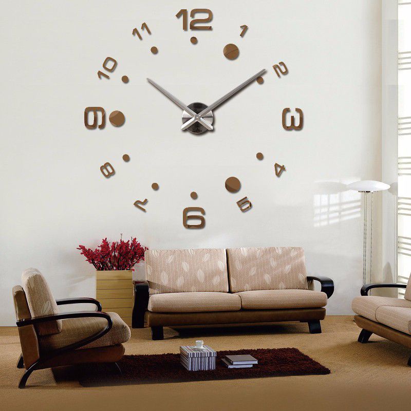 Jam Dinding Besar 3D DIY Giant Wall Clock Quartz Creative Design Arcylic Jam Dinding Jumbo