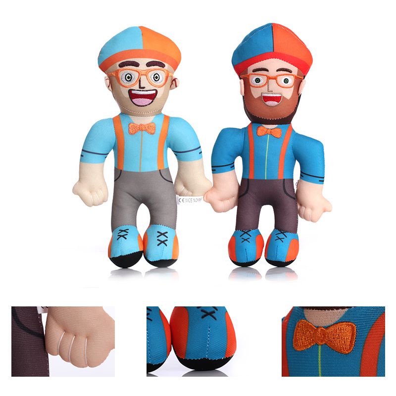 11inci Blippi Mainan Mewah Kartun Pencerahan Lembut Prop Menderita Hadiah Boneka Anak-Anak