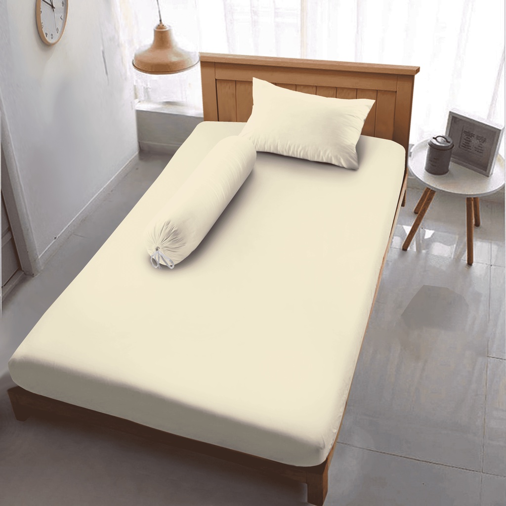 Kintakun Sprei Flat 100/120 Tofu Warna Polos Dluxe Microtex 30 cm