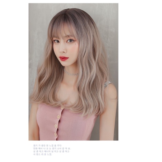 C0306 full wig korean layer wave medium 50 cm