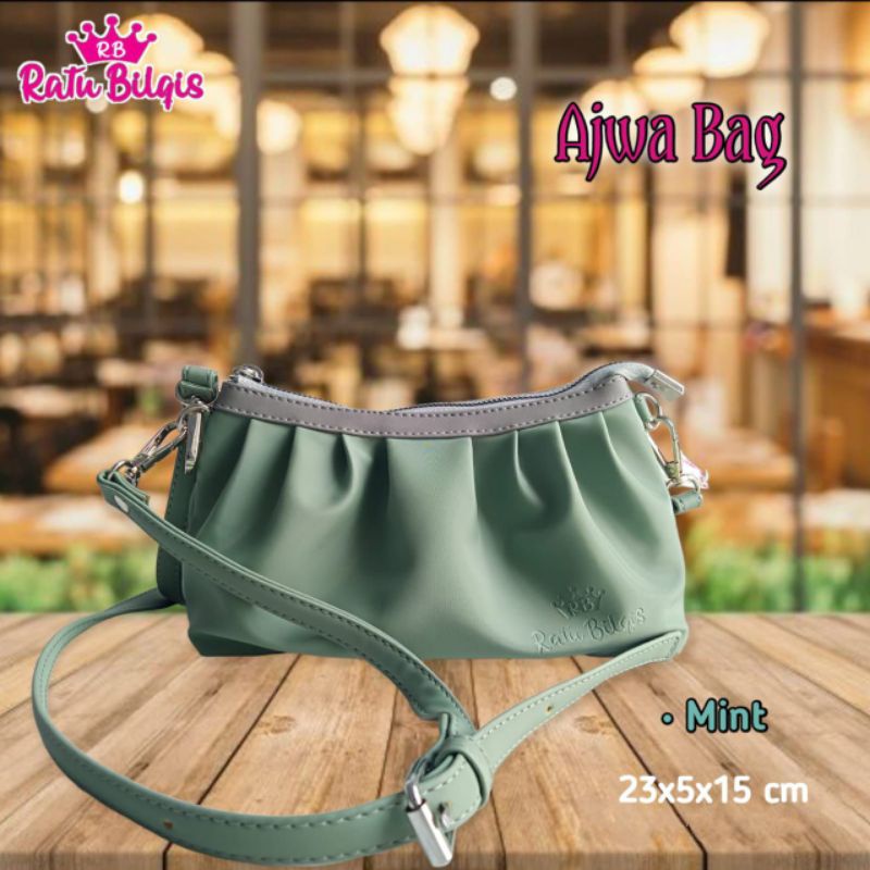 TAS SELEMPANG AJWA ORIGINAL BY RATU BILQIS BAHAN CHOCHOLY ANTI AIR WATERPROOF