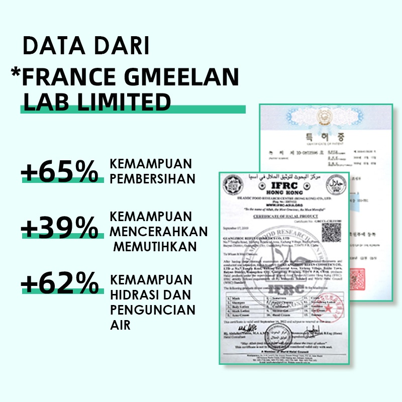 GMEELAN Niacinamide Brightening Facial Wash 5x Whitening 500ml