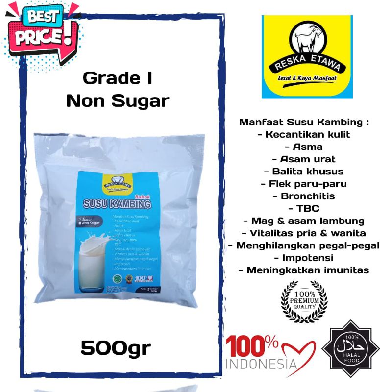 

Susu Kambing Reska Etawa Grade I kemasan 500gram