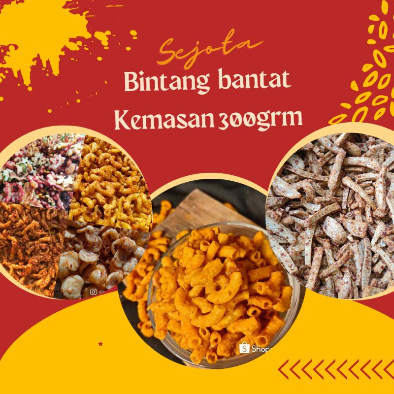 Jual Cemilan Virall Super Pedas Sejota Varian Bintang Kemasan 300 Grm