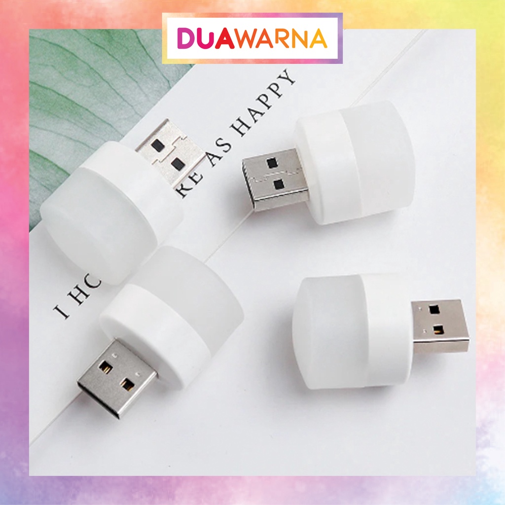 DuaWarna Lampu LED Mini USB Portable  Lampu Penerangan Untuk Baca Belajar Tidur Emergency Mini Led B