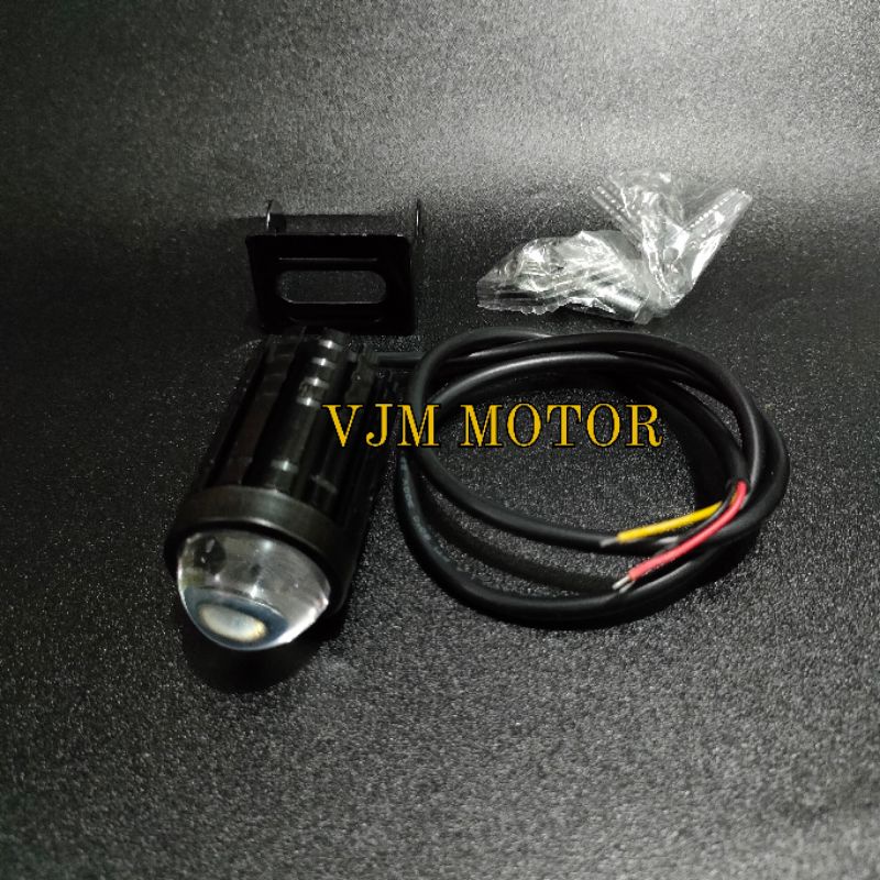 LAMPU SOROT LED LASER D2 HI LOW CAHAYA KUNING PUTIH DC 12V MOTOR/MOBIL