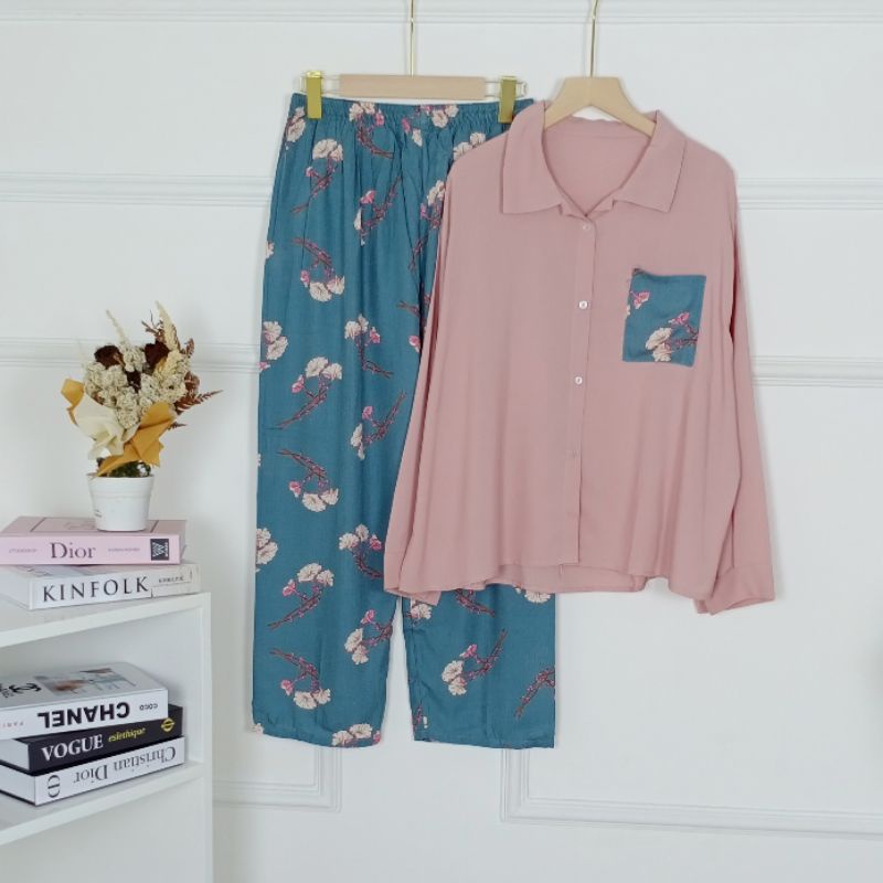 PIYAMA PANJANG/BAJU TIDUR/BAJU JUMBO/JUMBO/BAJU BOBOK/BAJU DEWASA/BAJU DI RUMAH