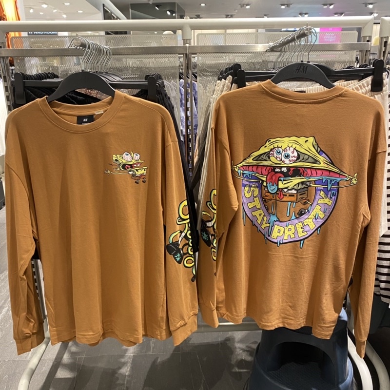 Kaos Pria SpongeBob x H&M Original Store