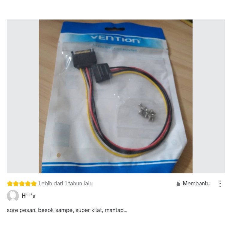 Vention Kabel Power SATA Extension HDD 15-Pin SATA 3.0 III Hard disk