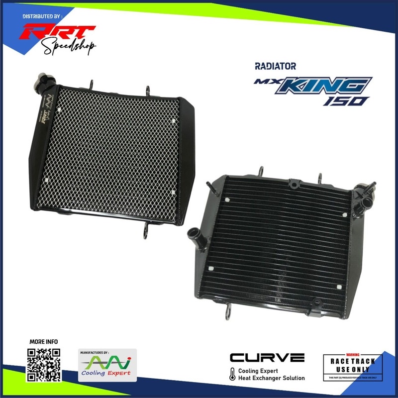 RADIATOR CURVE MX KING ROADRACE RRT SPEEDSHOP