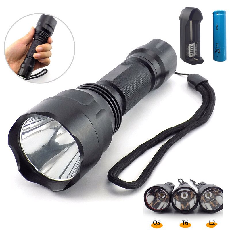 Senter Led Flashlight Superterang Waterproof Lampu Senter Led Superterang 3800 Lumens