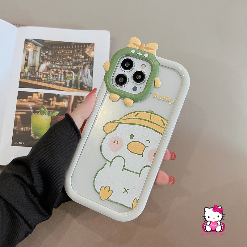 Soft Case Motif Kartun Bebek Monster 3D Untuk Oppo A16 A54 A95 A76 A5s A15 A57 2022 A77s A55 A74 A12 A96 A16E A94 A3s A12 A53 A33 Az A16 A3 Az A33 A6 Az A91 2020 616 Cover Penutup Mesin Cuci