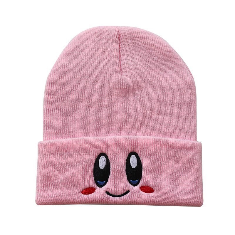 Topi Rajut Bahan Wol Warna Pink Gaya Korea