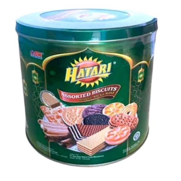 

Hatari Assorted Biscuit biskuit kaleng aneka rasa 300gr