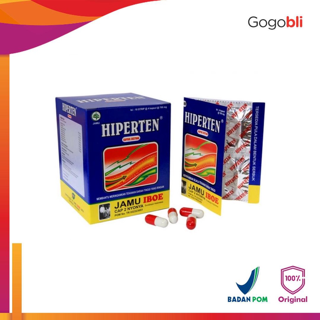 

Jamu IBOE Hiperten Strip (10 Strip @ 4 Kapsul)