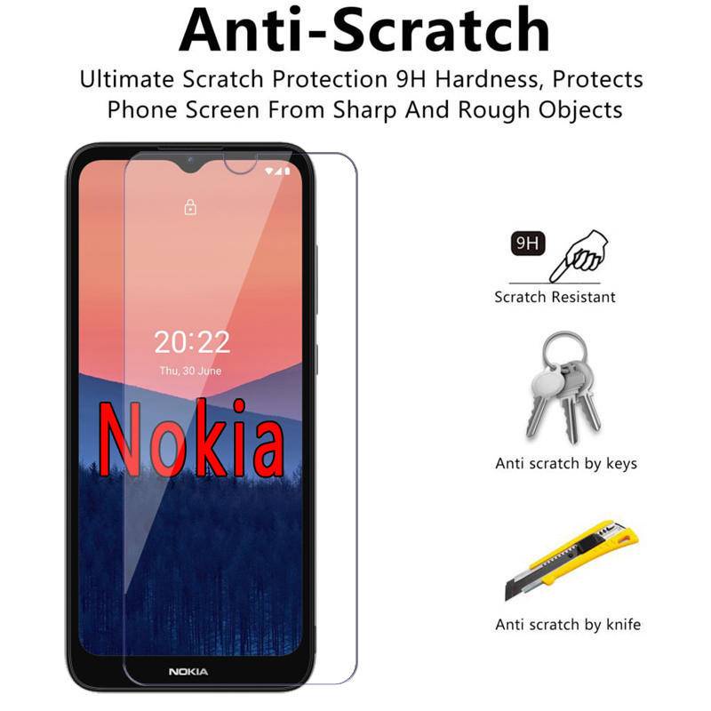 2pcs Pelindung Layar Tempered Glass HD Untuk Nokia C1 C21 C01 C20 Plus C2 C3 C10 C30 X10 X100 X20 XR20