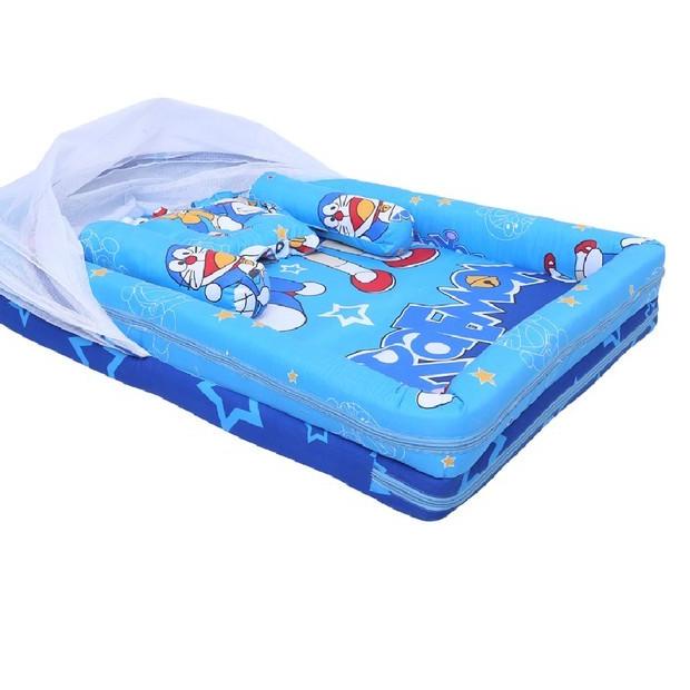Kasur Bayi Kelambu / Kasur anak / Doraemon / Set Kolam / Tempat tidur