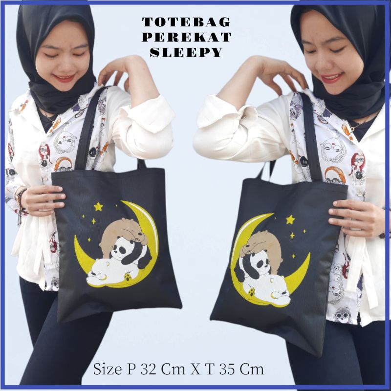 (PEREKAT) TOTEBAG LUCU /TOTEBAG SERBAGUNA MURAH PAKE PEREKAT