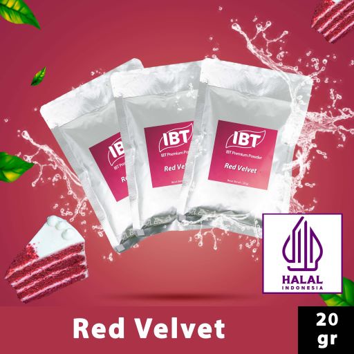 

Bahan Minuman Bubuk Red Velvet IBT All-Purpose Powder Sachet