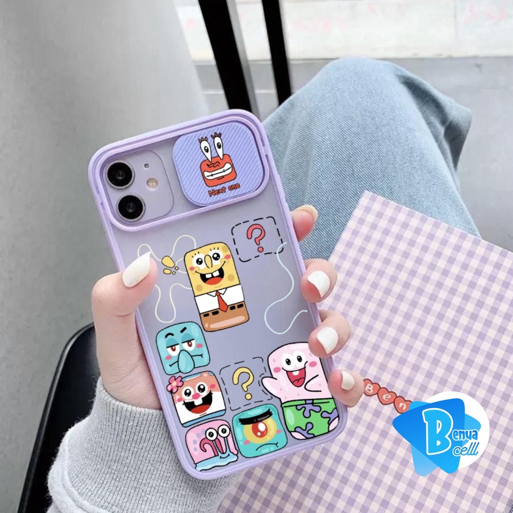 SS120 SOFTCASE SLIDE SPONGEBOB INFINIX S4 S5 SMART 5 6 HOT 7 8 9 10 11 PLAY 11S NOTE 8I BC3617