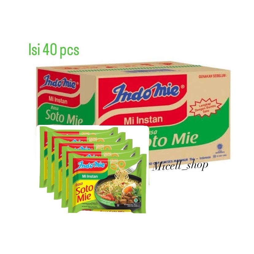 

Mie instan Indomie Soto 1 dus isi 40 pcs