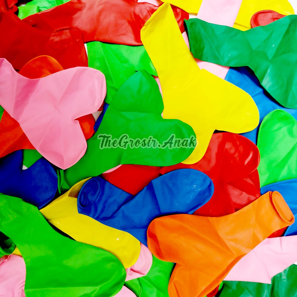 10PCS Balon Hati Love Pesta Lamaran Ulang Tahun Warna RANDOM